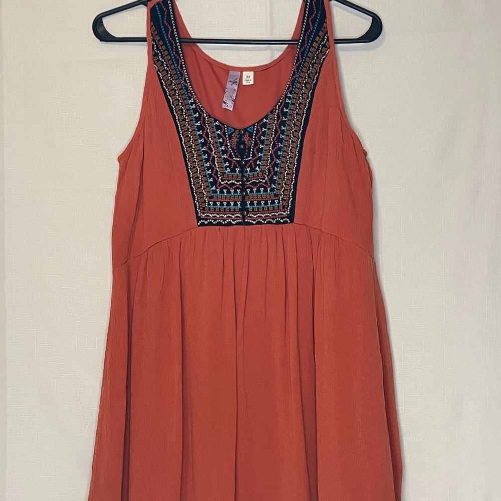 Alga by Francesca's Collection Orange Dress Medium